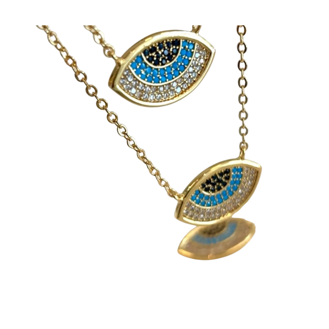 Collar ojo azul