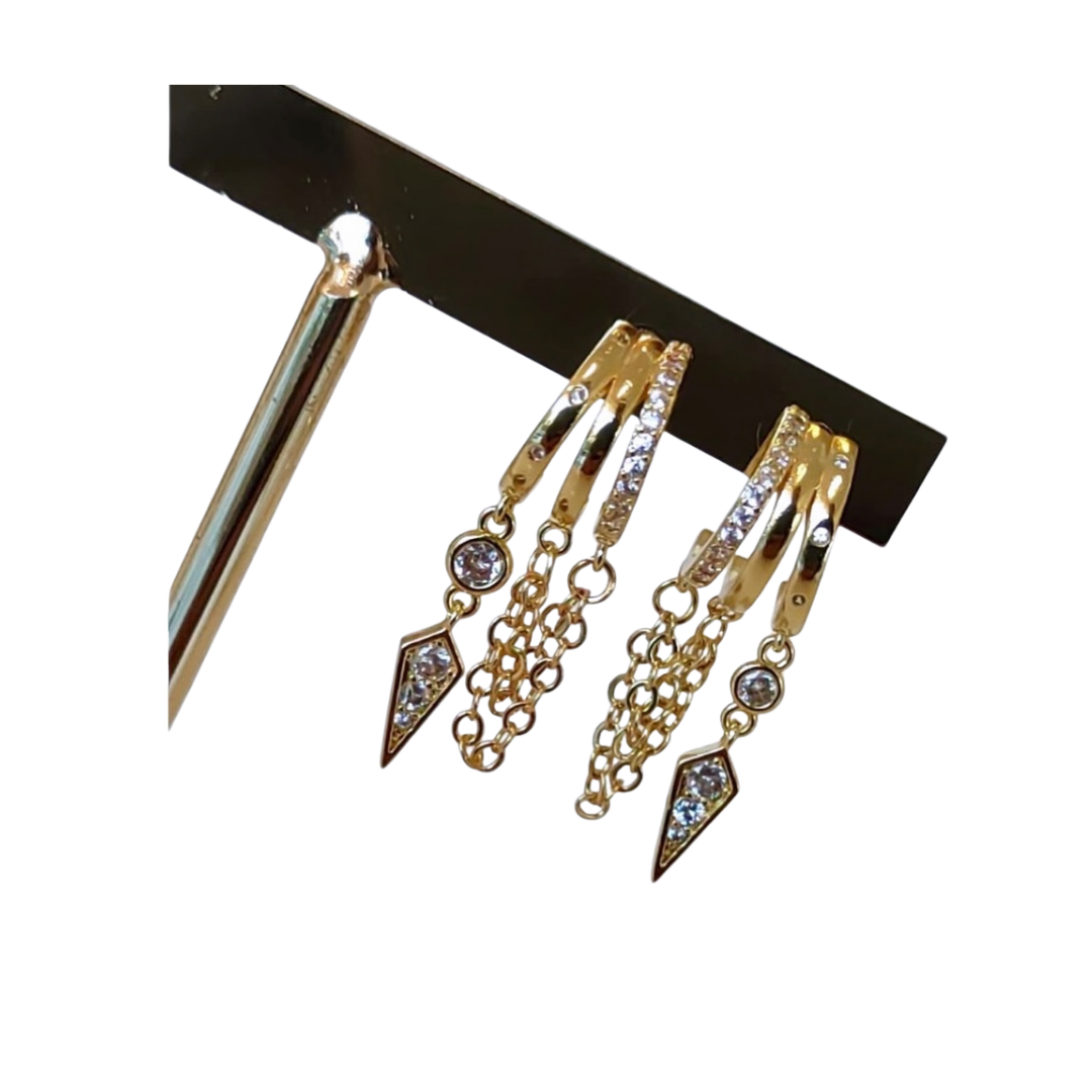 Aretes lluvia S