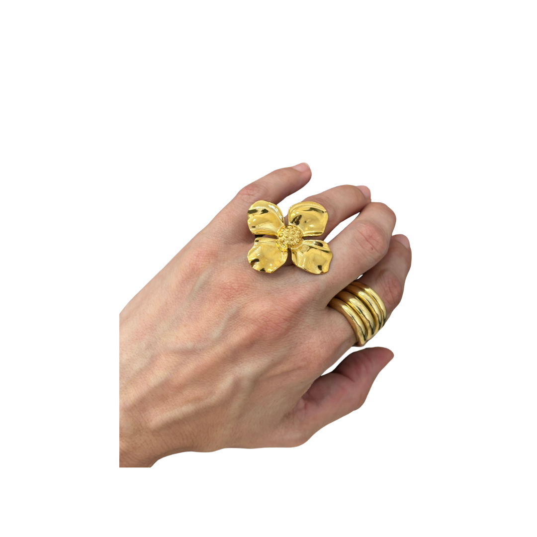 Anillo flor