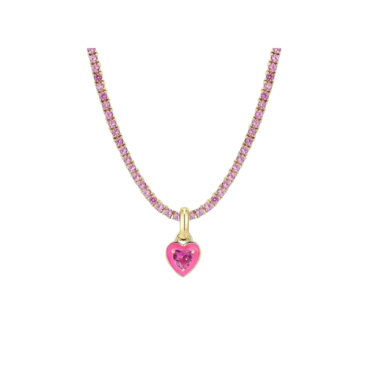 Collar tenis corazon