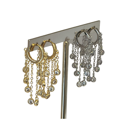 Aretes Lluvia Cristal